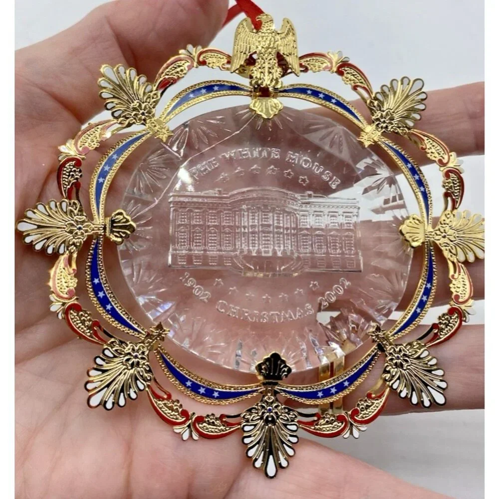 White House Historical Association Christmas Ornament 2002 Made in USA No box
